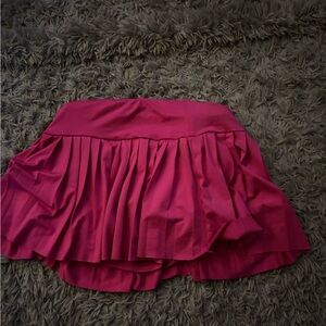 Vibrant Pink Pleated Skirt